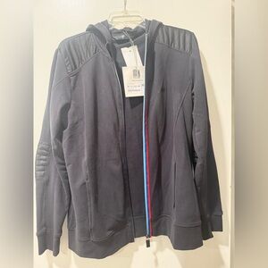 BMW M Black zipper Jacket w hoodie